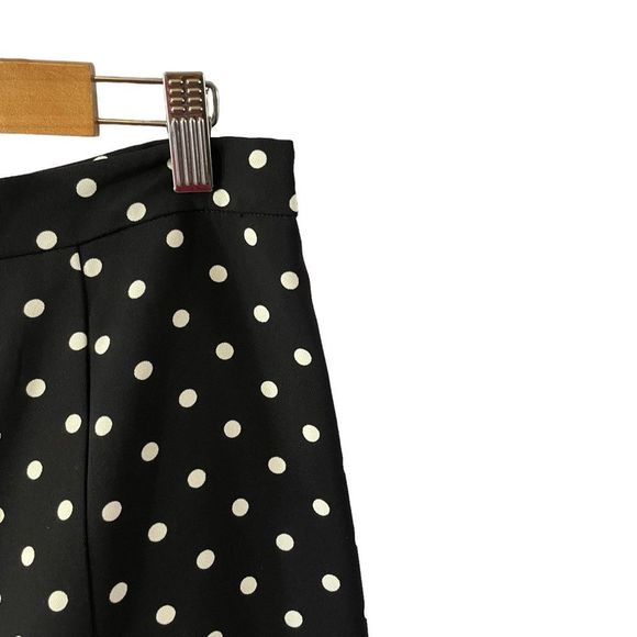 Cinq A Sept Rowena Black White Polka Dot Ruffle Tiered Midi Skirt Size 8 - Picture 2 of 9